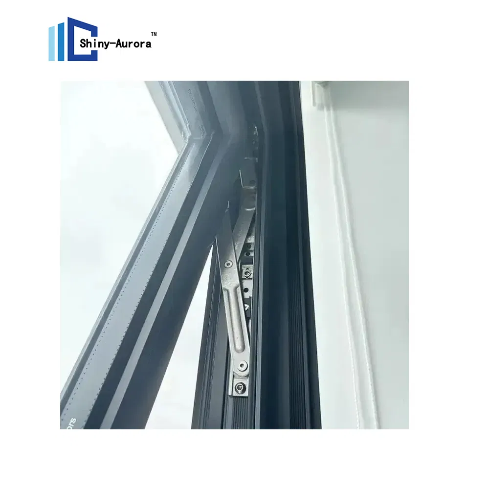 Moderno Airproof Bottom Awning Window Isolamento termico Casa Aluminio Finestre Per Balcone 2