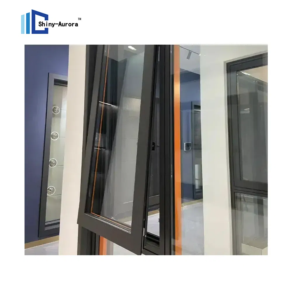 Tipo di tenda da bagno con rivestimento di potenza Finestre, finestra da bagno con tenda in alluminio 1