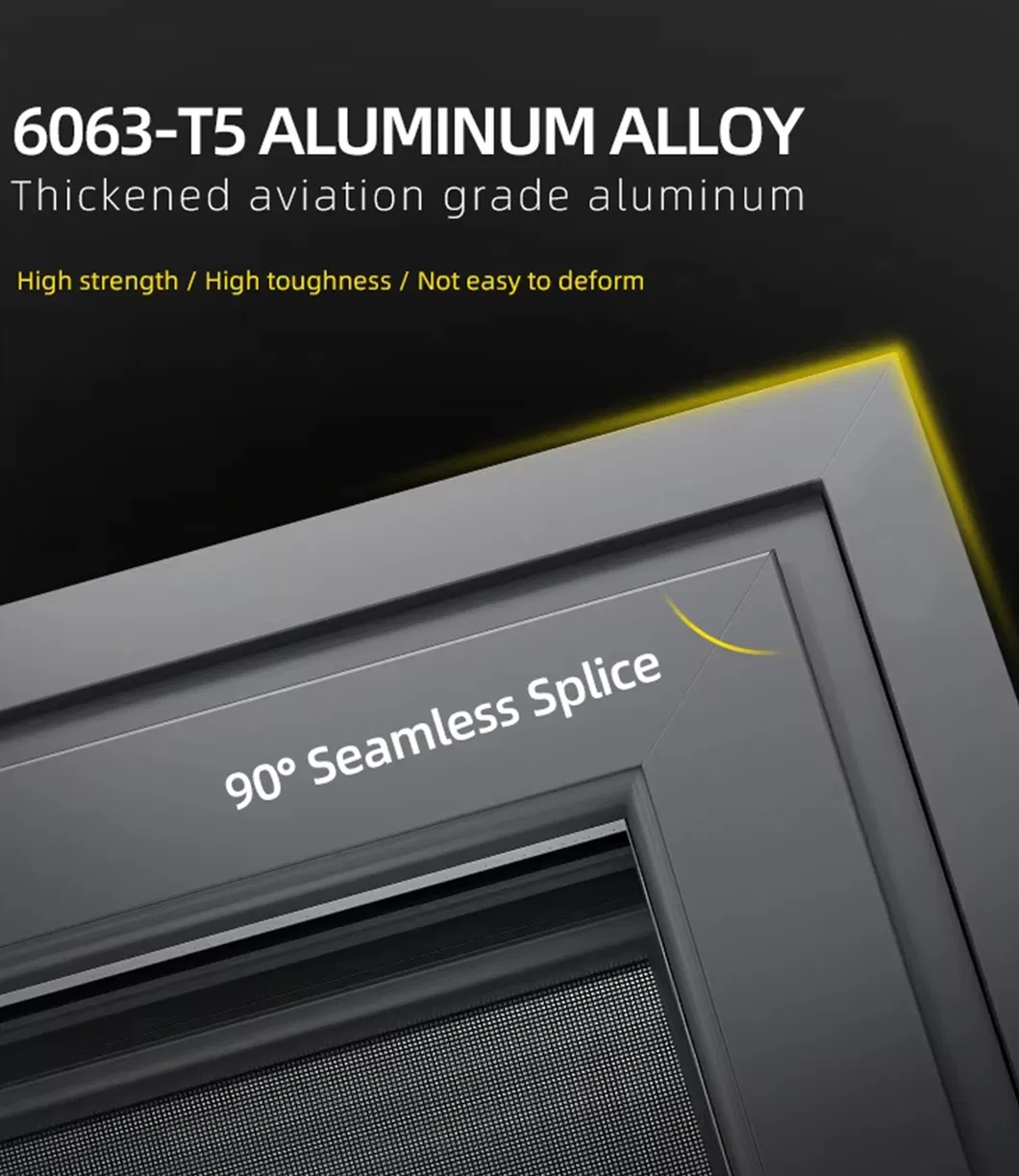 Porta scorrevole in alluminio di alta qualità impermeabile con hardware di fascia alta 4