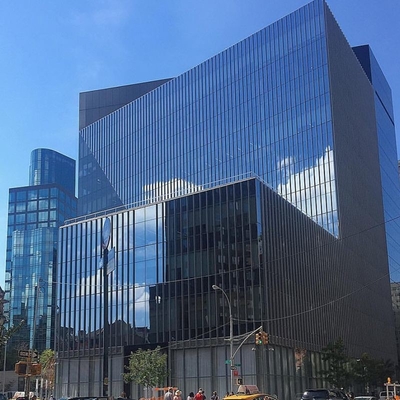 Edificio per uffici Parete tenda per finestre di facciata Parete tenda unificata in lega di alluminio