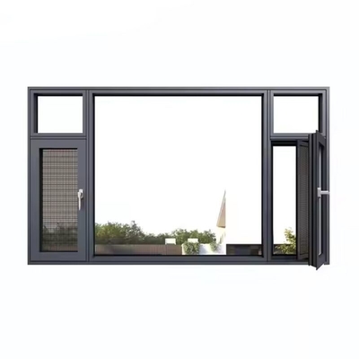 Finestre a tenda moderna, finestre a tenda a cassa per edifici per uffici