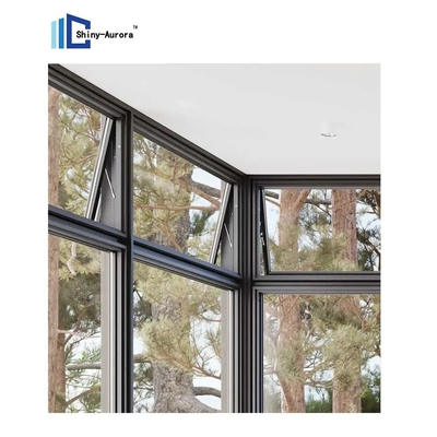 Finestra di avvolgimento residenziale vetro temperato impermeabile finestra a doppia appesa