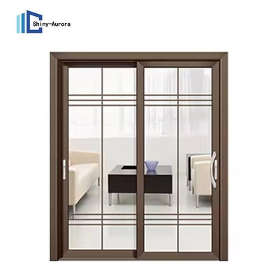 Home Porta scorrevole in vetro doppio, Porta scorrevole in vetro in alluminio produttori