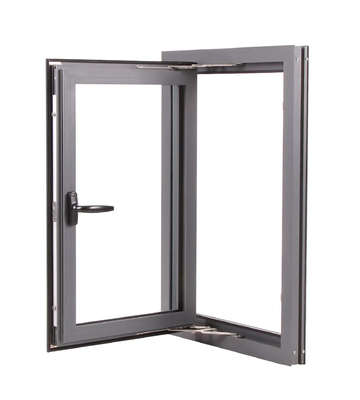 Finestre in alluminio bianco con rivestimento termicamente isolato