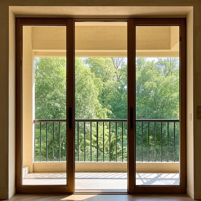Porta pieghevole in alluminio impermeabile stile aperto per superfici finite terrificanti