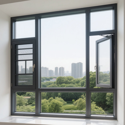 Finiture Verniciate a Polvere Facciata Continua Unitaria Profondità Telaio 100mm Tipo Modulo Unificato per Resistenza Sismica e al Carico del Vento