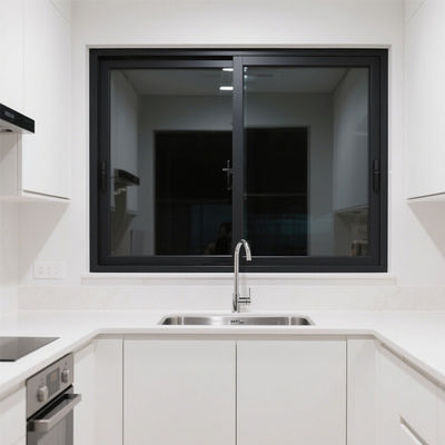 Finestra scorrevole in alluminio con vetro da 5 mm + 20A + 5 mm per bagni